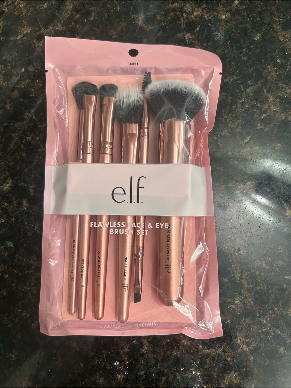 e.l.f. Flawless Face & Eye Brush Set - Rose Gold